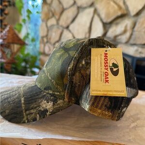 Mossy Oak Green and Brown Camo Hat